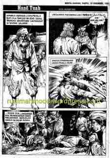strip komik Hang Tuah,karya Jaafar Taib,Berita Harian,Sabtu,19 Disember 1981